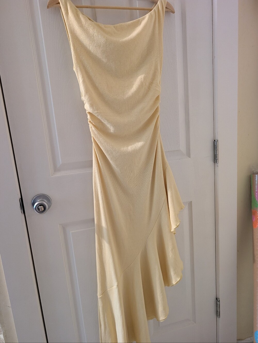 White Fox Yellow Off The Shoulder Dress